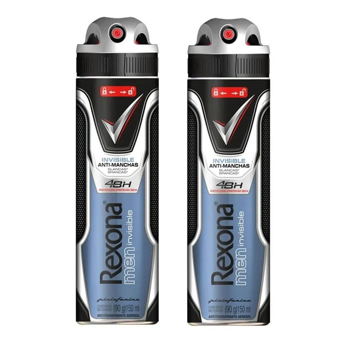 Desodorante Rexona Aerosol Invisible 90g C/2 unidades