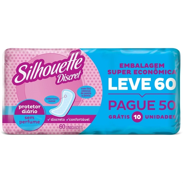 Absorvente Com Abas Silhouette L60p50 Discret Unit