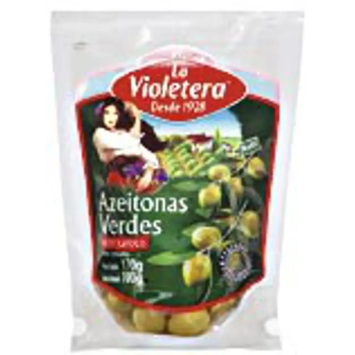 Azeitona Verde com Caroço LA VIOLETERA Sachê 100g