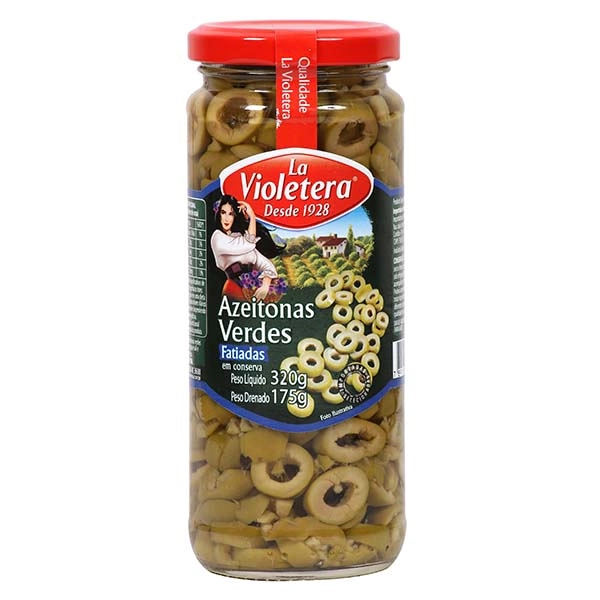 Azeitona Verde La Violetera L P 160g Fatiada