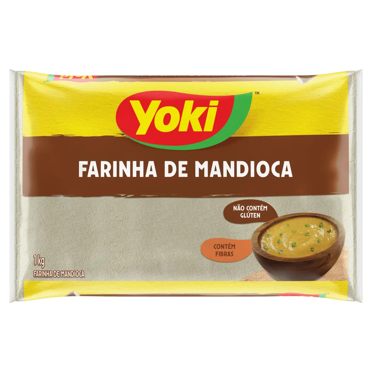 Farinha de Mandioca Fina YOKI Pacote 1kg