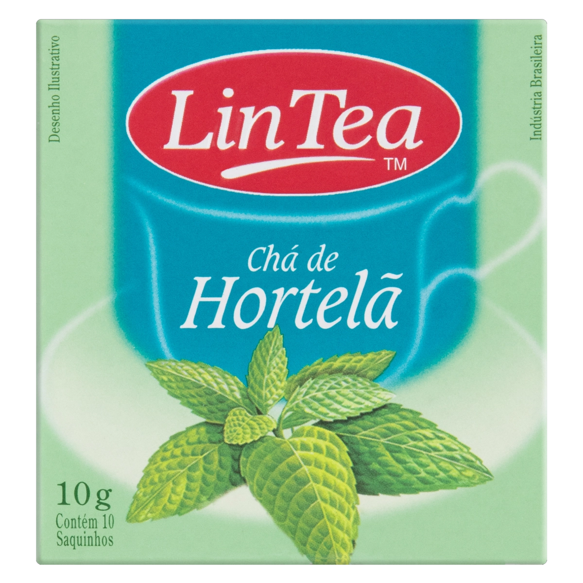 Chá Hortelã Lin Tea Caixa 10g 10 Unidades