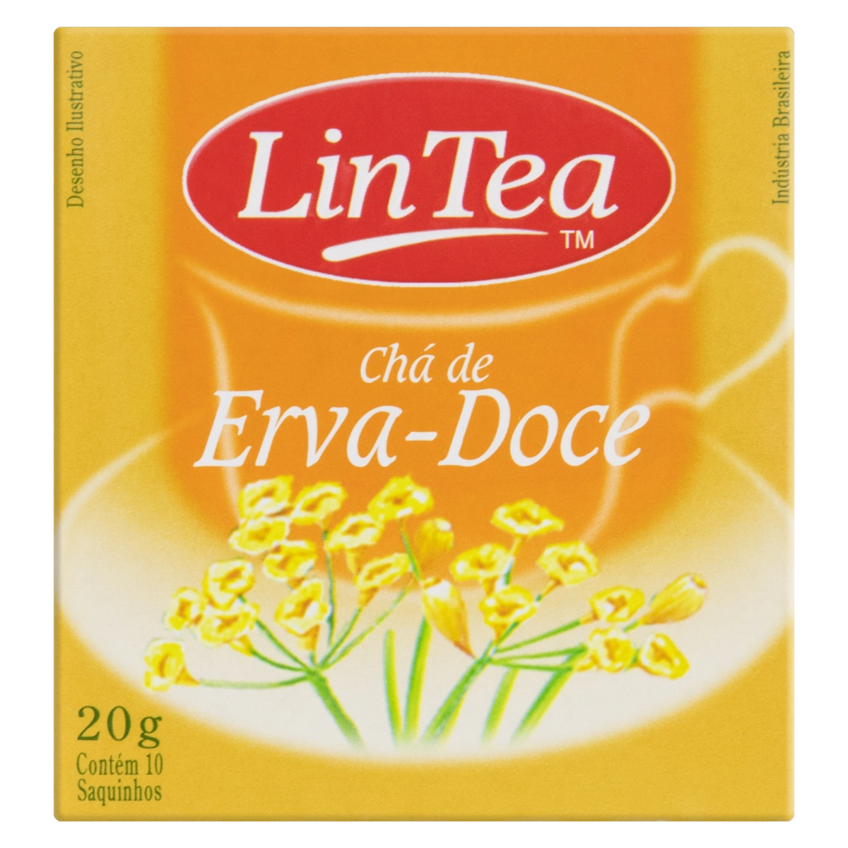 Chá Erva Doce Lin Tea Caixa 20g 10 Unidades