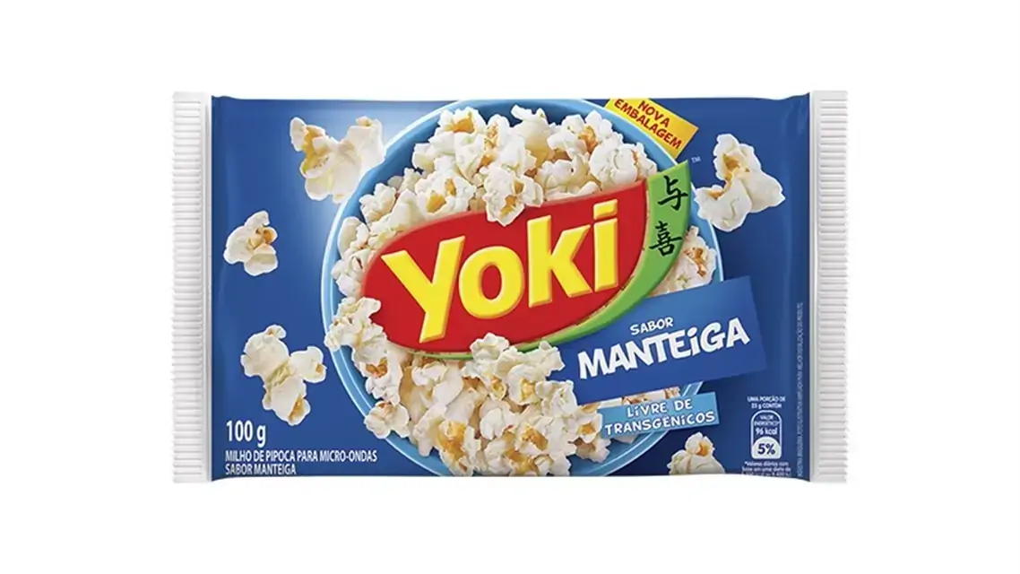 Pipoca Yoki Popcorn Manteiga C/2