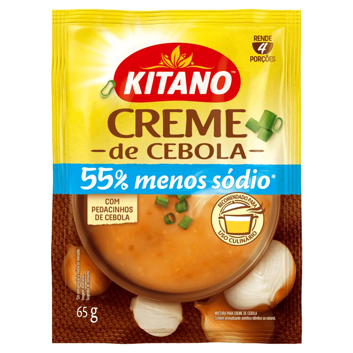 Creme Cebola Kitano Pacote 65g