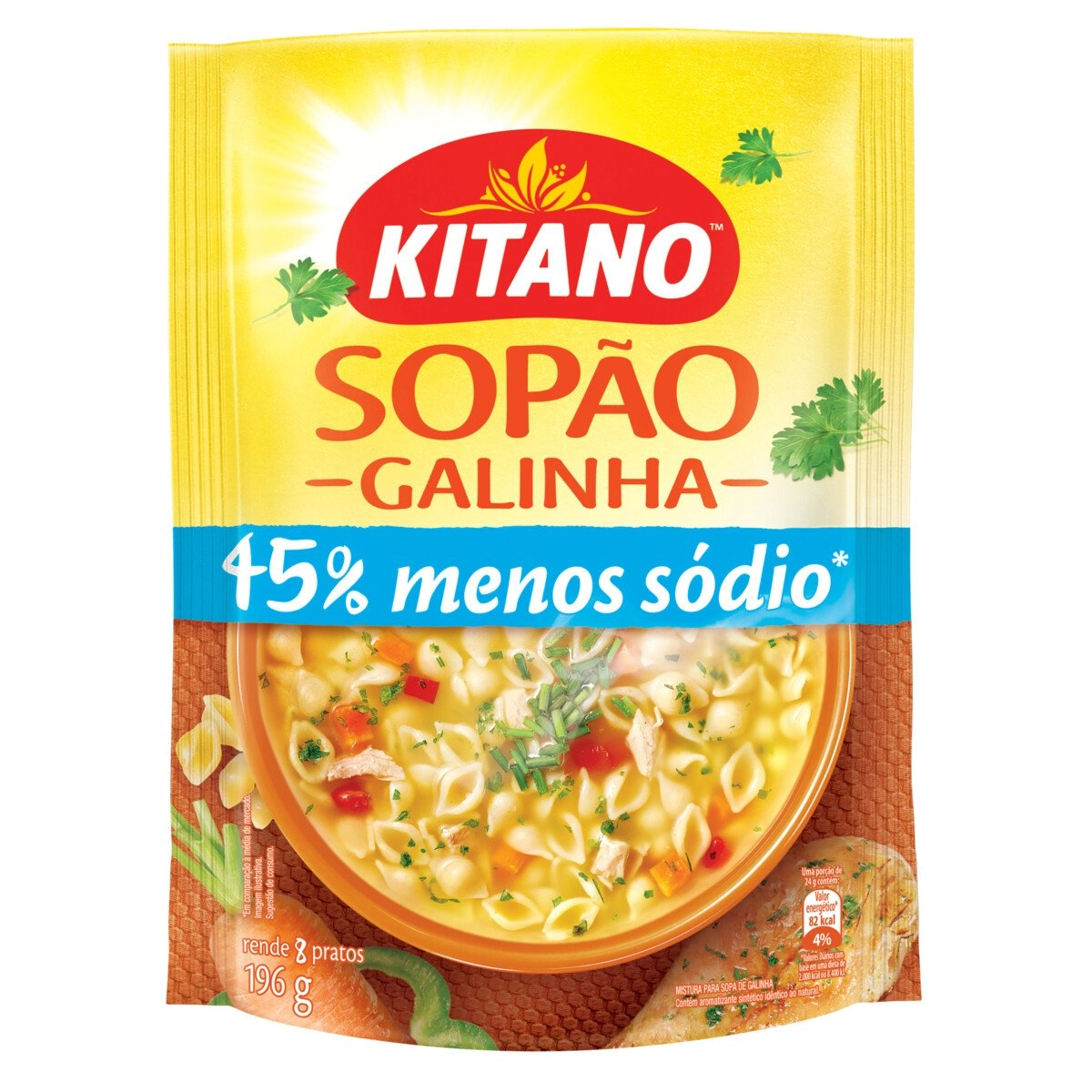 Sopão de Galinha com Macarrão KITANO Pacote 196g
