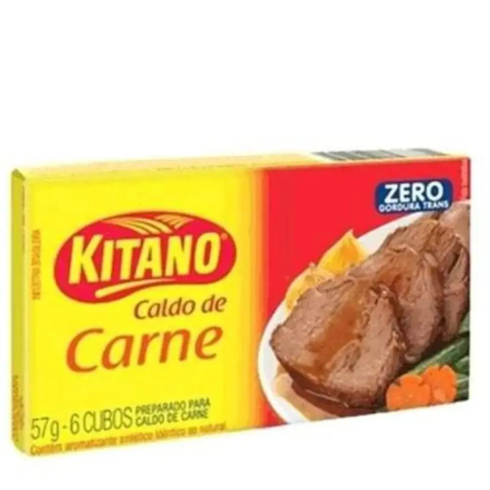 Caldo Tablete Carne Kitano Caixa 57g 6 Unidades
