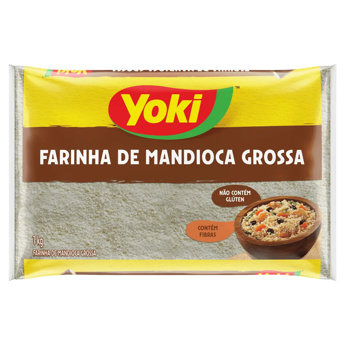 Farinha de Mandioca Grossa YOKI Pacote 1kg