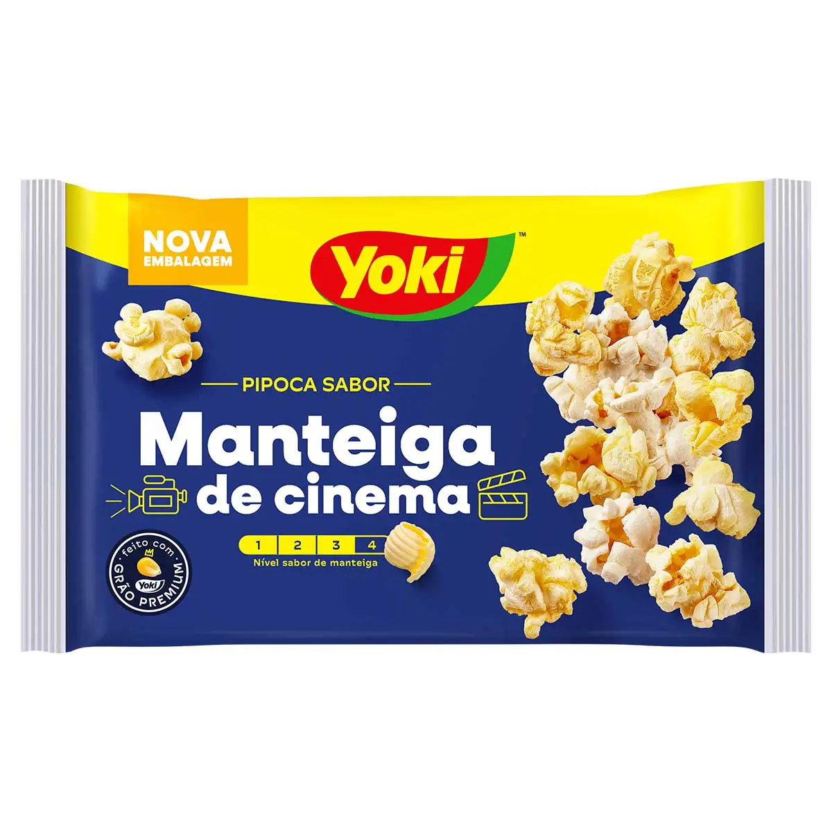 Pipoca para Micro-Ondas Manteiga de Cinema Yoki Pacote 100g