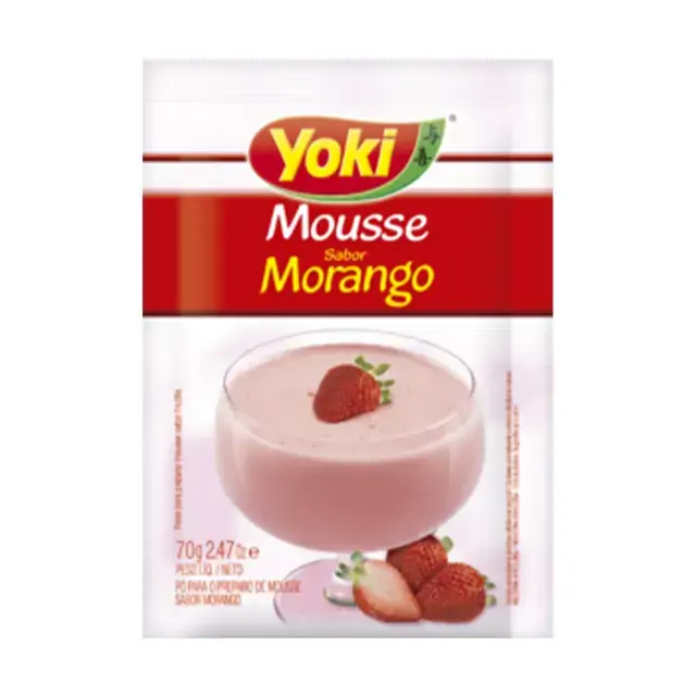 Mistura Pó Para Mousse Morango Yoki Pacote 70g