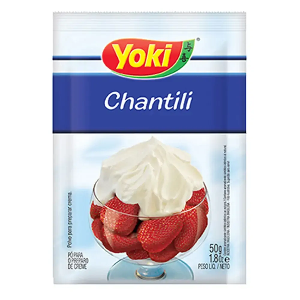 Chantilly Pó Yoki Pacote 50g