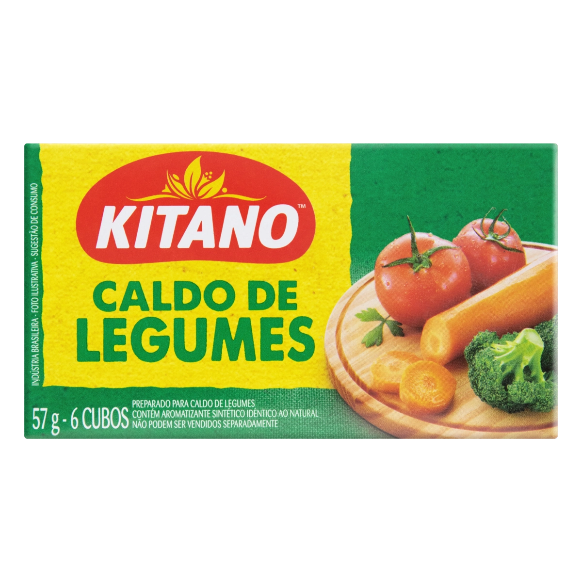 Caldo Tablete Legumes Kitano Caixa 57g 6 Unidades