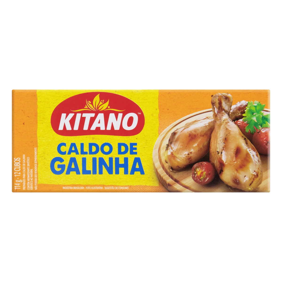 Caldo Tablete Galinha Kitano Caixa 114g 12 Unidades