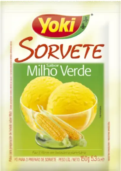 Pó Para Sorvete Milho Verde Yoki Pacote 150g