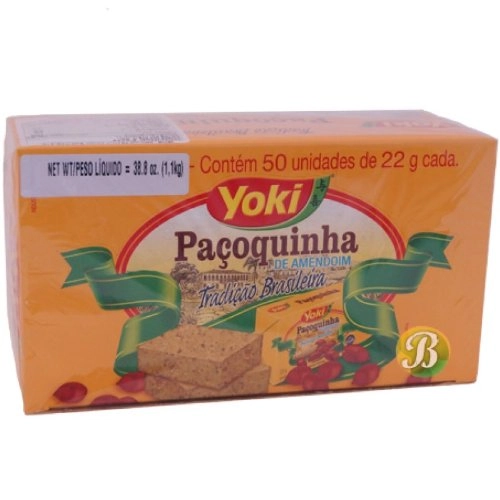 Paçoquinha Tablete Yoki Caixa 1,1kg