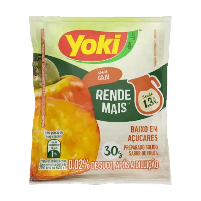 Refresco Em Pó Caju Yoki Pacote 30g