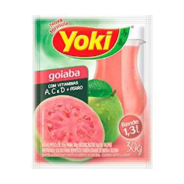Refresco Em Pó Goiaba Yoki Pacote 30g