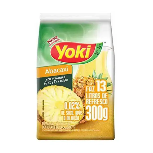 Refresco Em Pó Abacaxi Yoki Pacote 300g