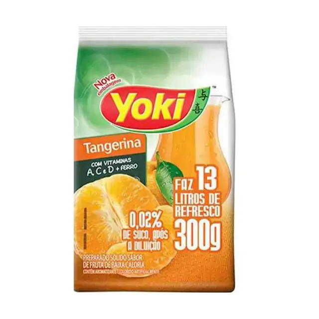 Refresco Em Pó Tangerina Yoki Pacote 300g