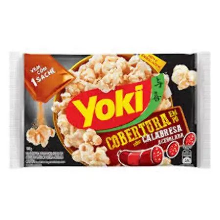 Pipoca Para Micro Ondas Cobertura Calabresa Acebolada Yoki Pacote 100g