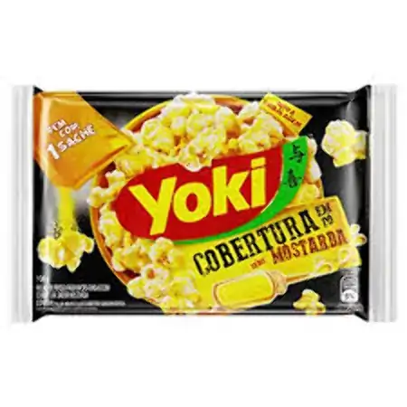 Pipoca Para Micro Ondas Cobertura Mostarda Yoki Pacote 100g