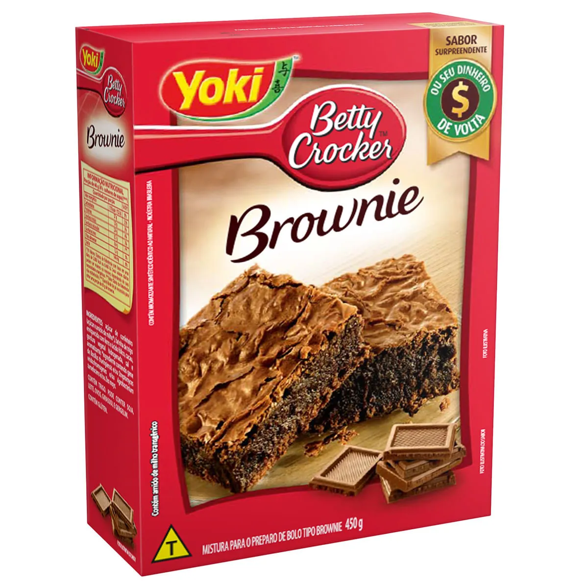 Mistura Para Bolo Brownie Yoki Betty Crocker Caixa 450g