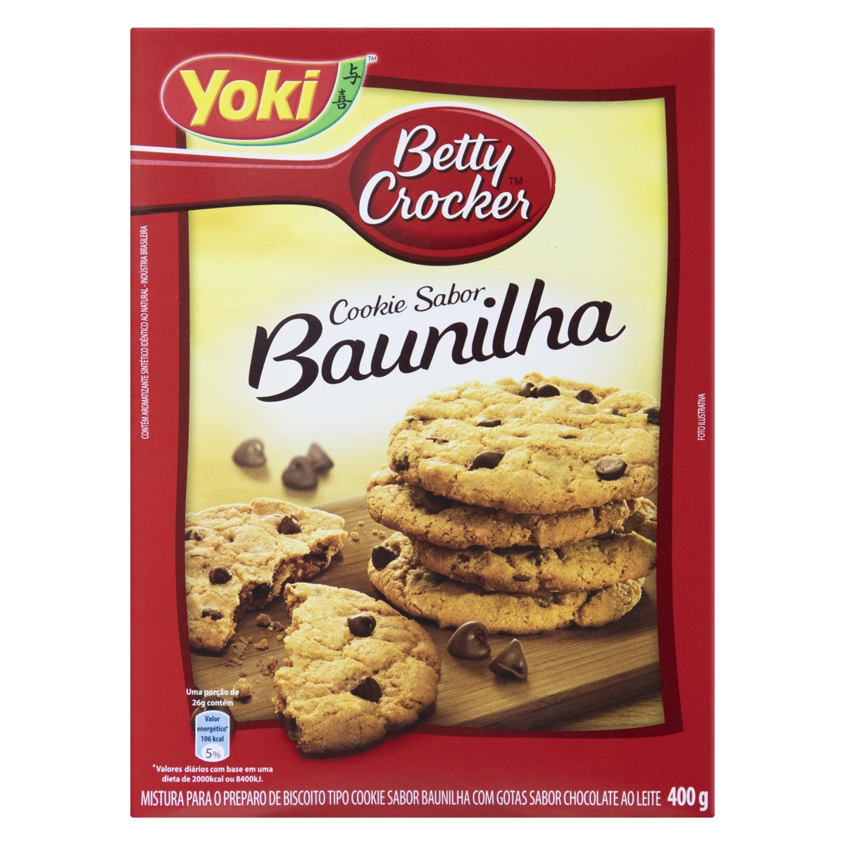 Mistura Para Cookie Baunilha Yoki Betty Crocker Caixa 400g