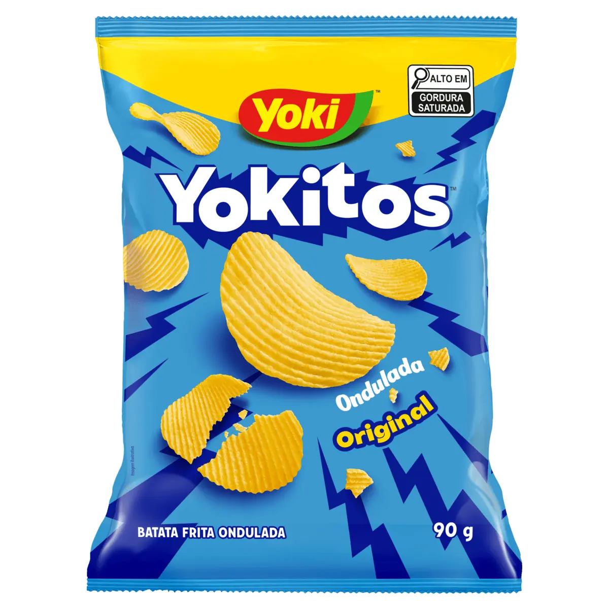 Batata Frita Ondulada Original Yoki Yokitos Pacote 90g