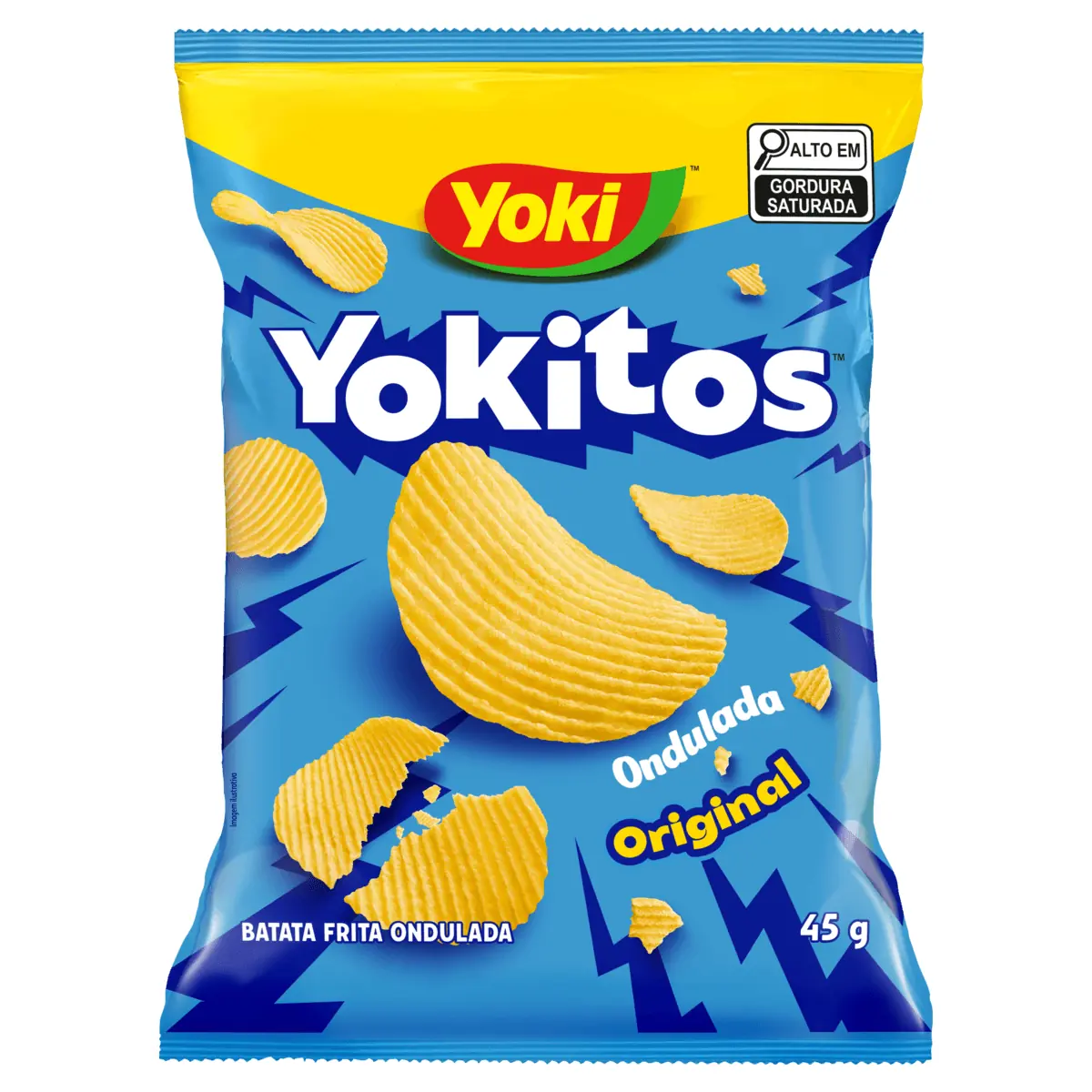 Batata Frita Ondulada Original Yoki Yokitos Pacote 45g