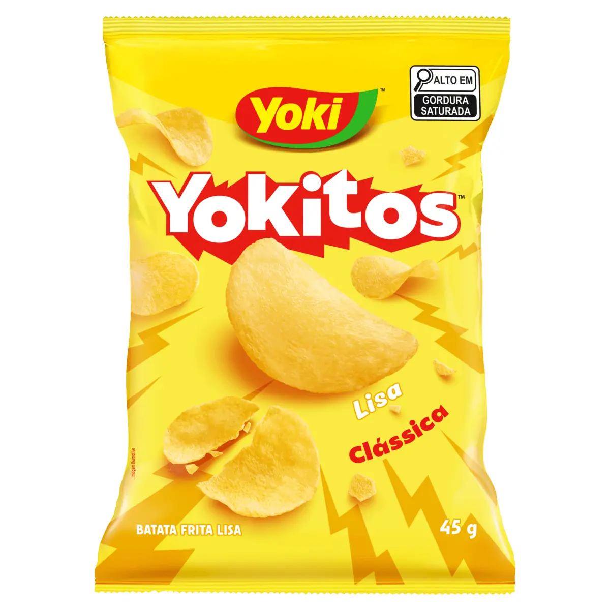 Batata Frita Lisa Clássica Yoki Yokitos Pacote 45g