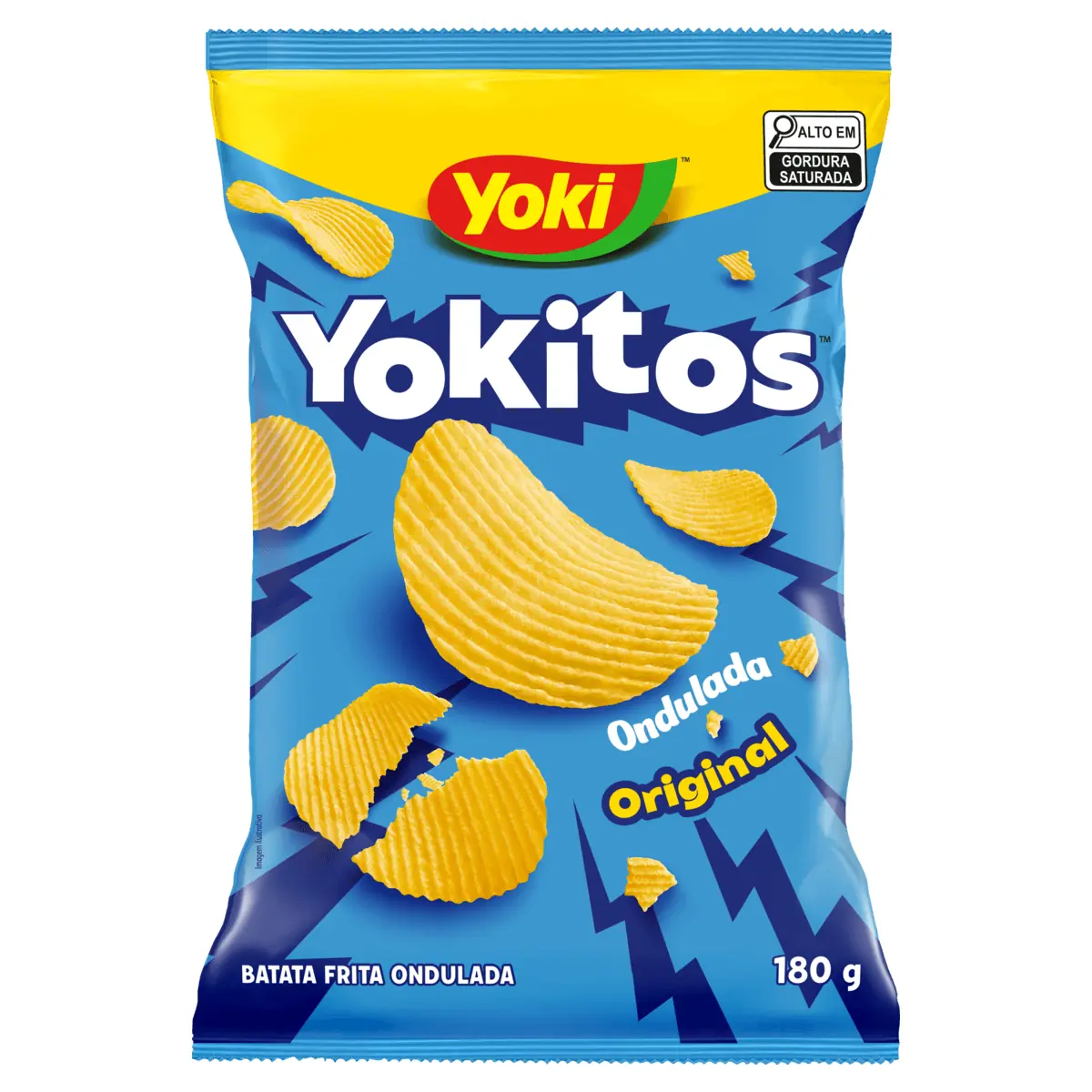 Batata Frita Ondulada Original Yoki Yokitos Pacote 180g