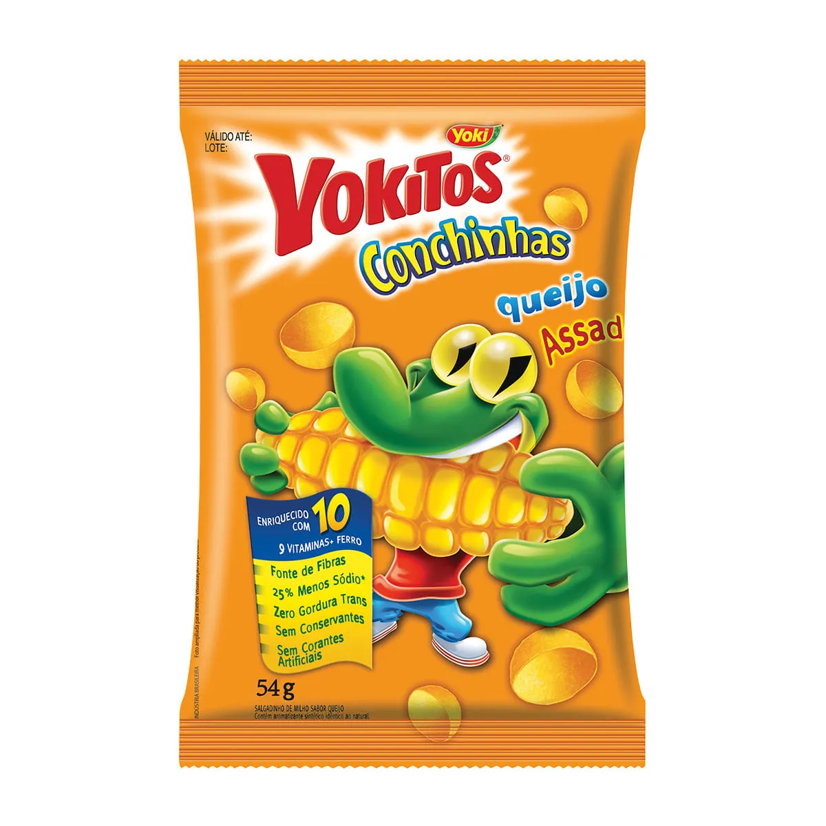 Salgadinho de Milho Sabor Queijo YOKITOS Pacote 45g