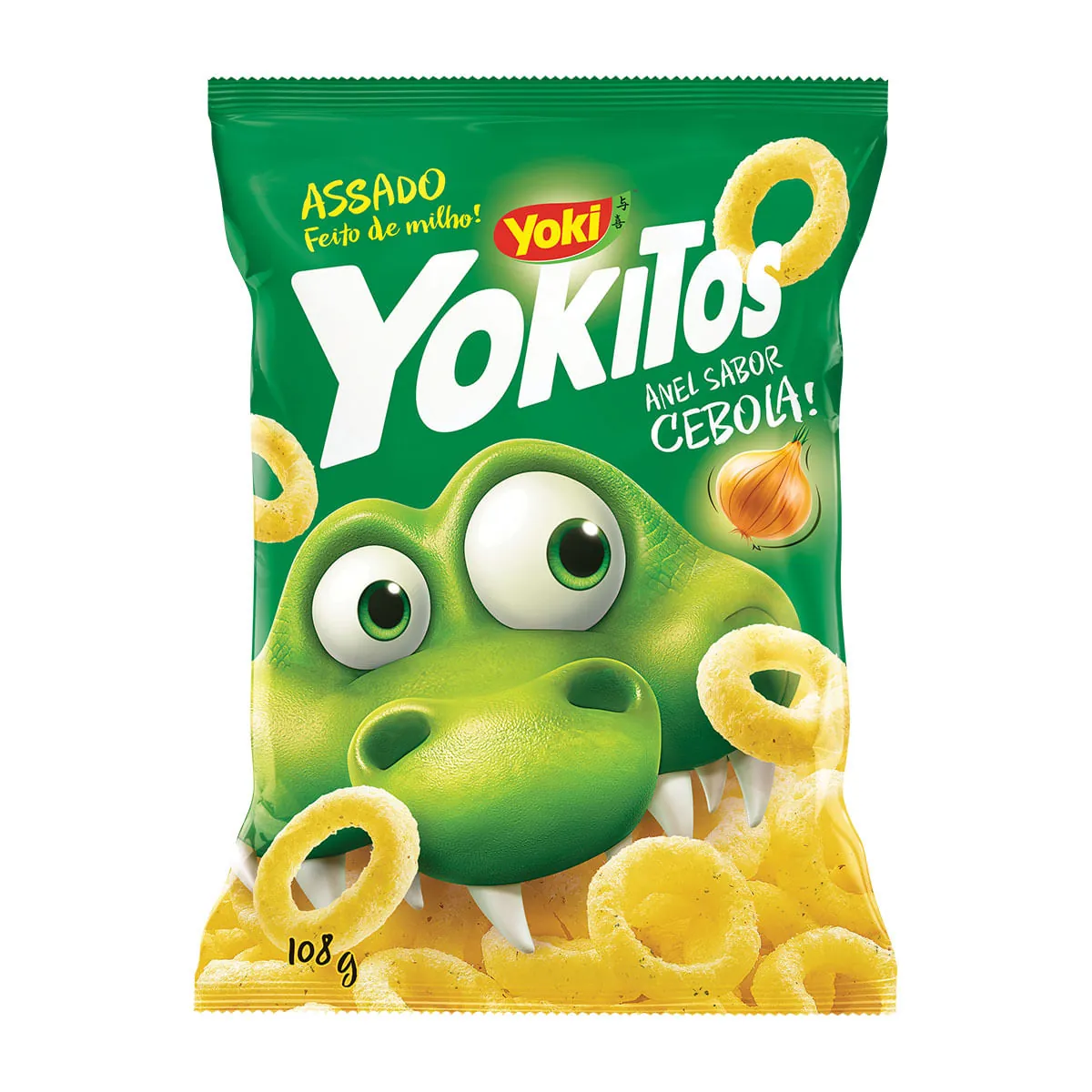 Salgadinho De Milho Anel Cebola Yoki Yokitos Pacote 108g