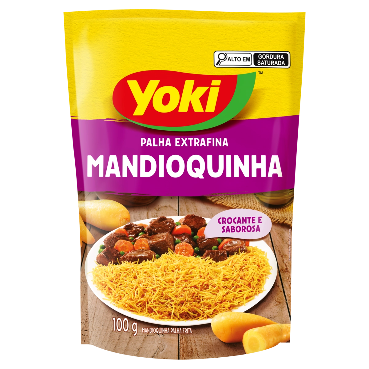 Mandioquinha Palha Extrafina Yoki Sachê 100g