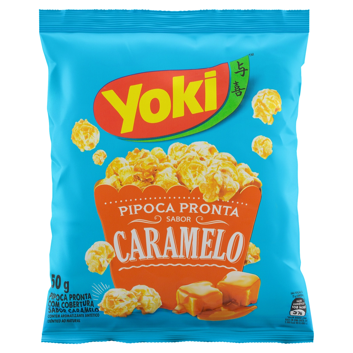 Pipoca Pronta Caramelo Yoki Pacote 50g