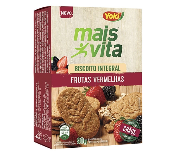 Biscoito Mais Vita Frutas Vermelhas Integral