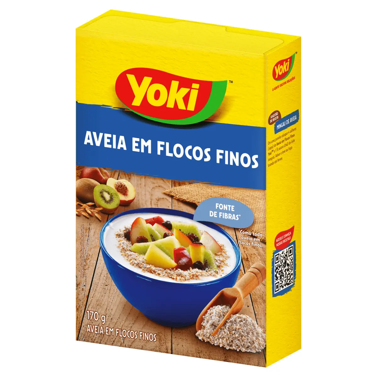 Aveia Em Flocos Finos Yoki Caixa 170g