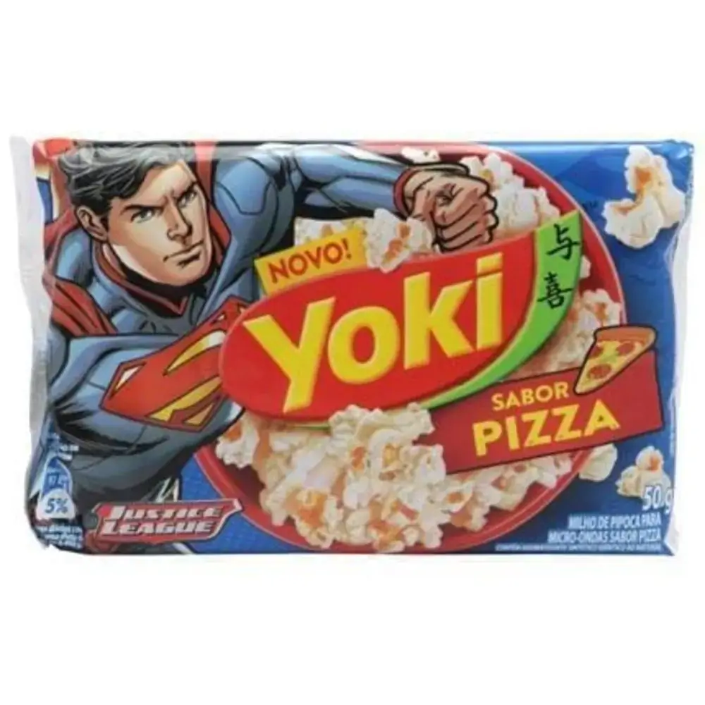 Pop Corn Yoki Justice League Hamburguer 50g