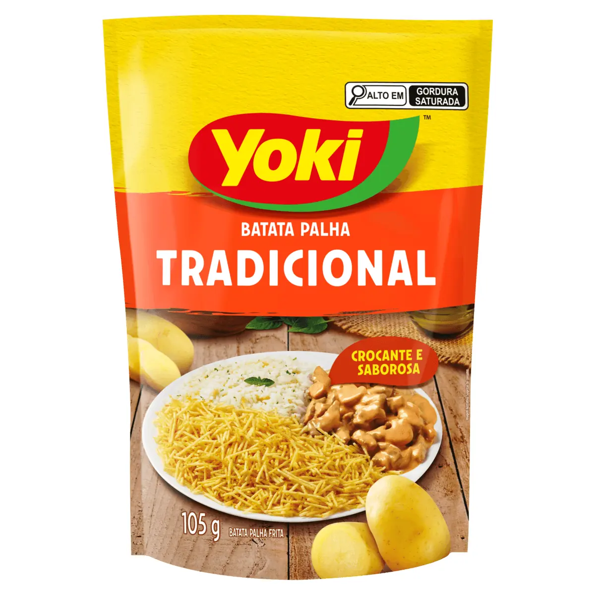 Batata Palha Tradicional Yoki Sachê 105g
