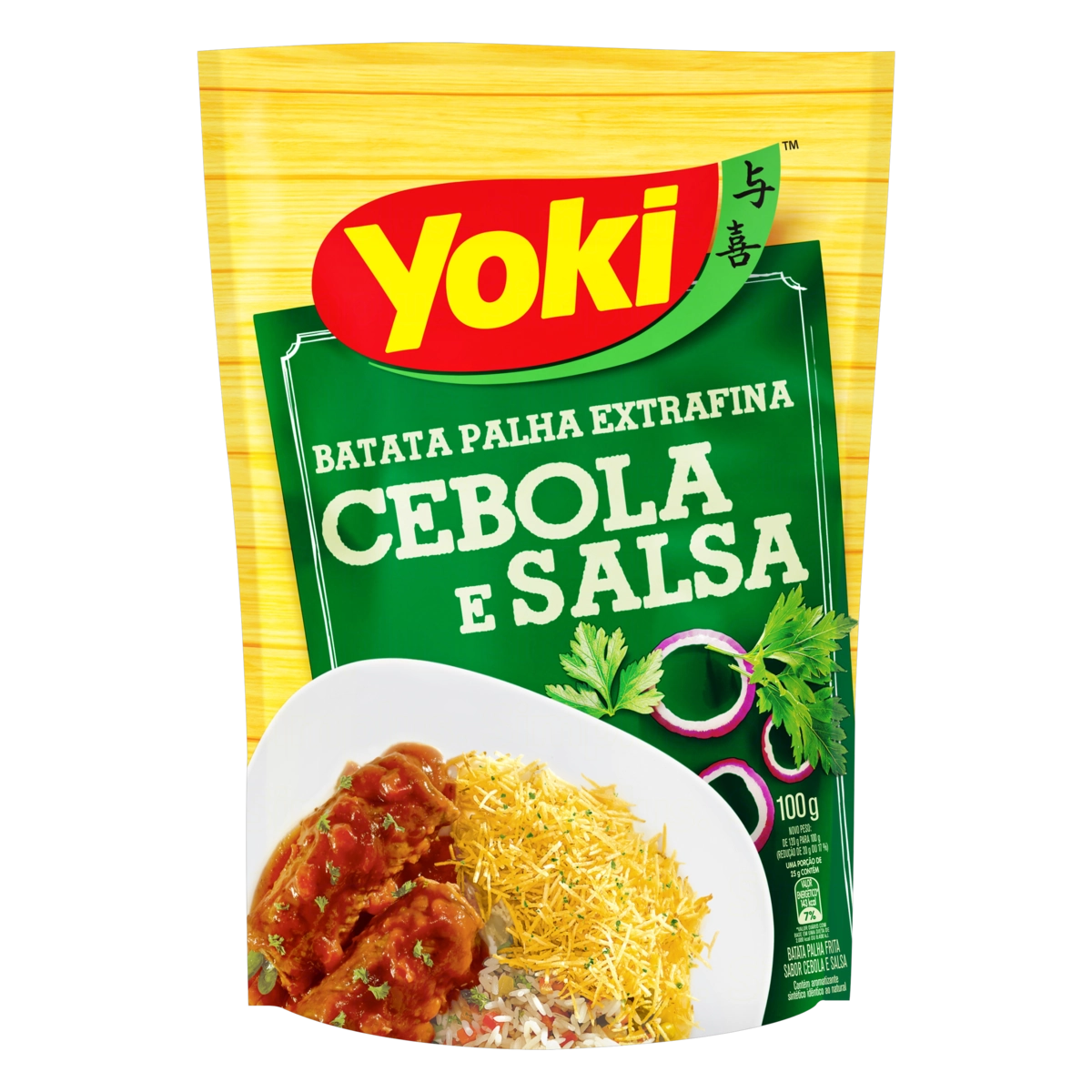 Batata Palha Extrafina Cebola e Salsa Yoki Sachê 100g