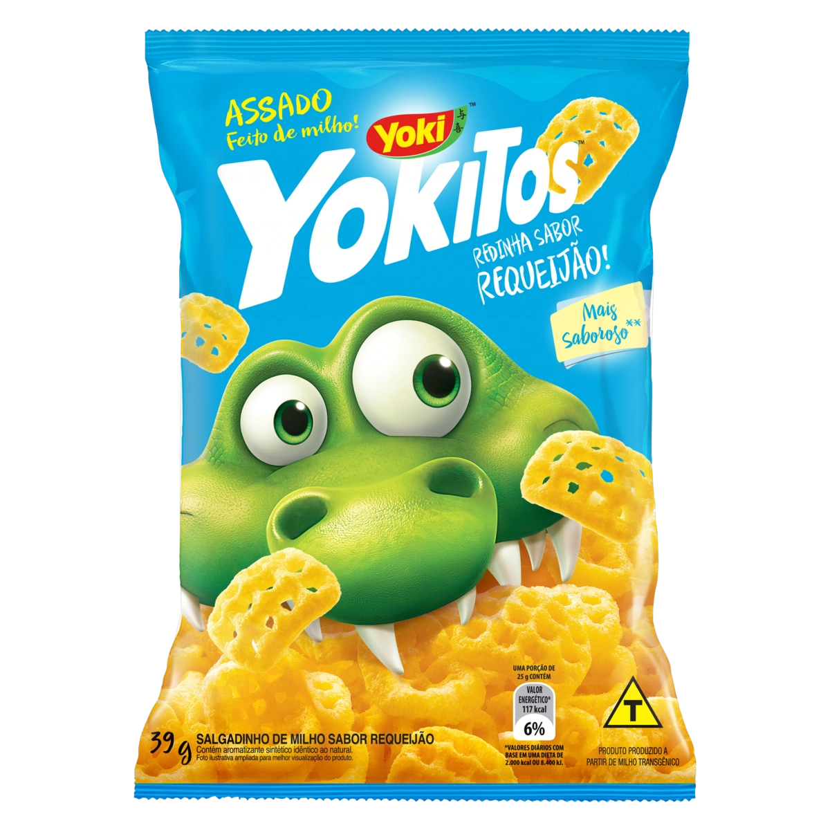 Salgadinho De Milho Redinha Requeijão Yoki Yokitos Pacote 39g