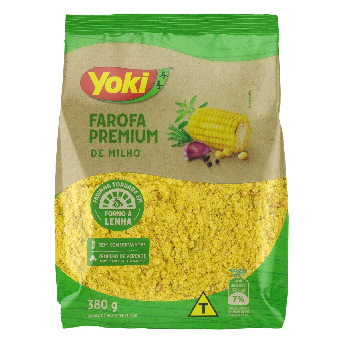 Farofa de Milho Yoki Premium Pacote 380g