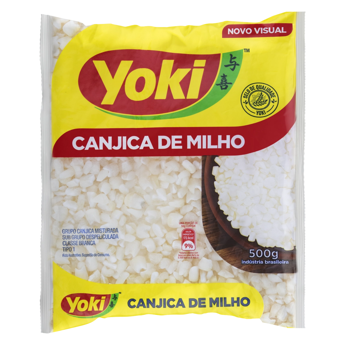 Canjica Cristal YOKI Pacote 500g