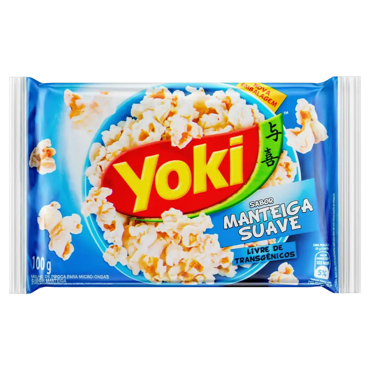 Pipoca Para Micro Ondas Manteiga Suave Yoki Pacote 100g