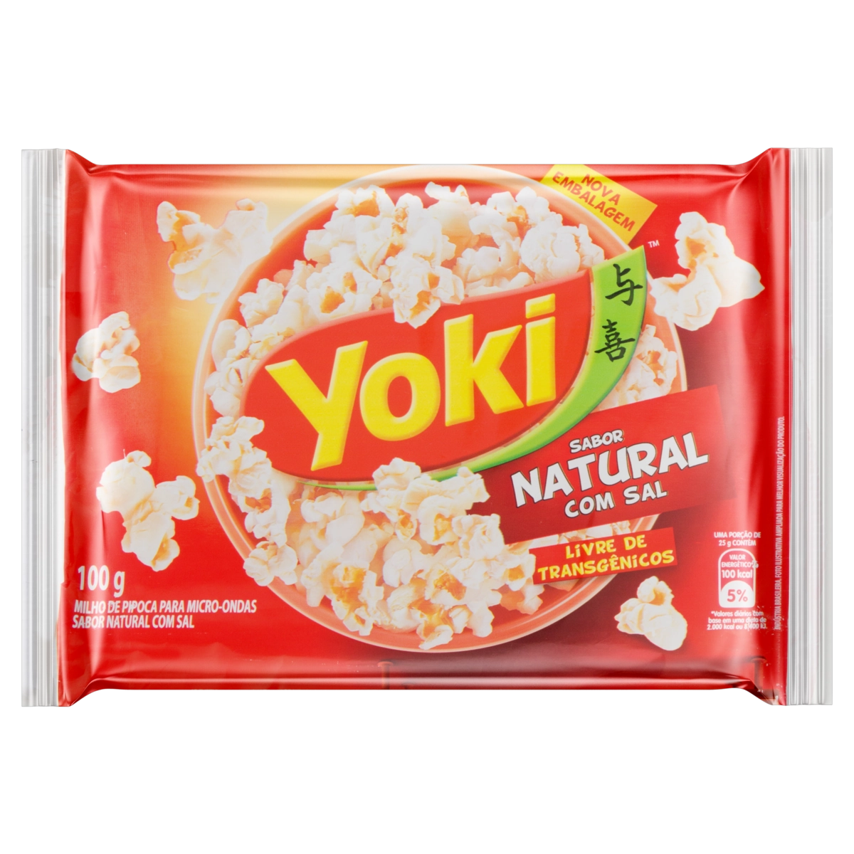 Milho Pipoca Popcorn Yoki Micro 100g Natural