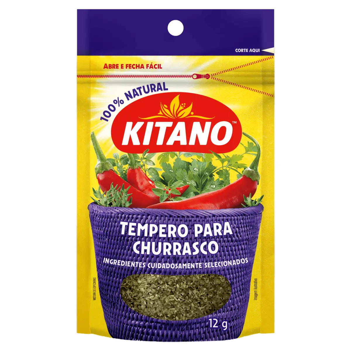 Tempero para Churrasco Kitano Pouch 12g