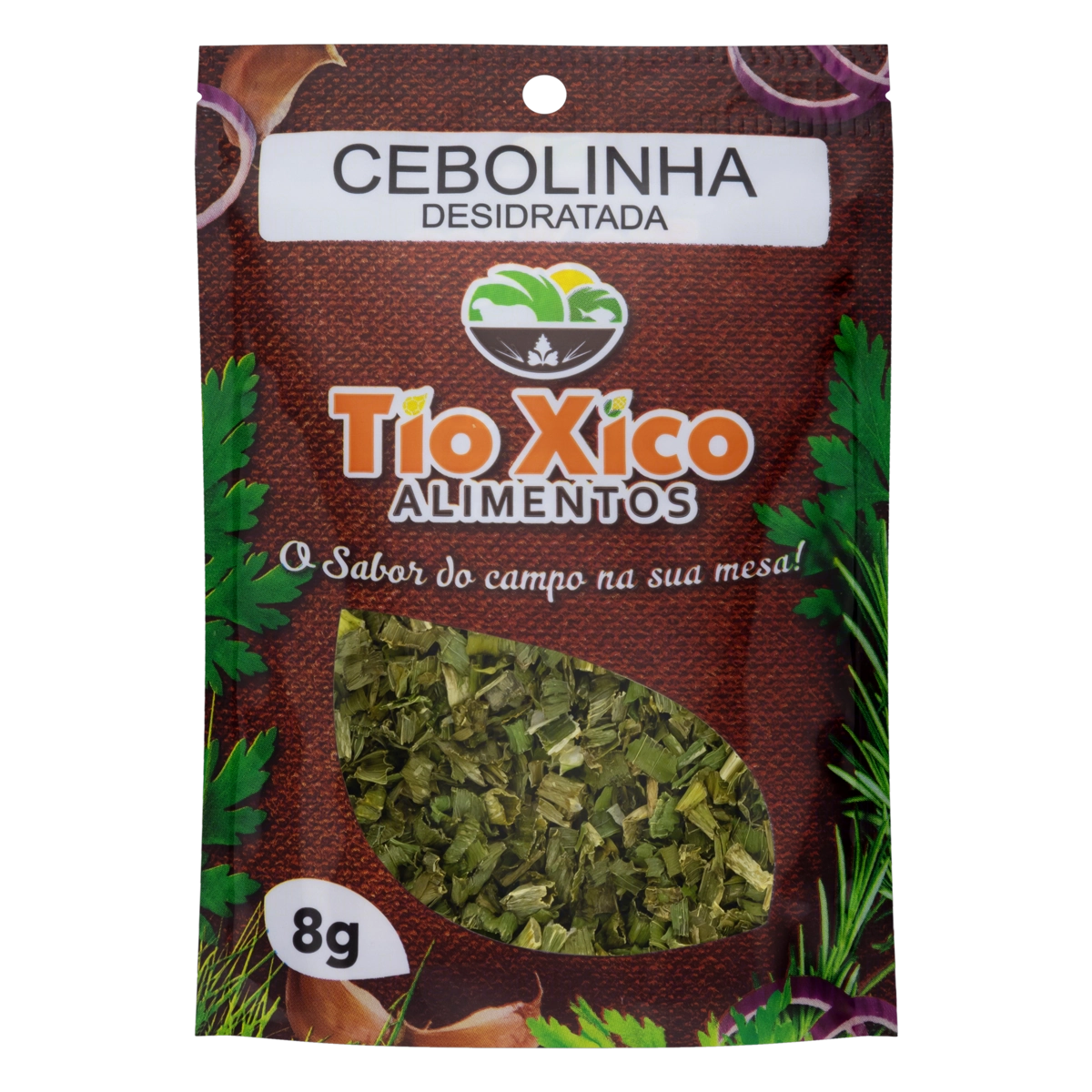 Cebolinha Desidratada Tio Xico Alimentos Pacote 8g