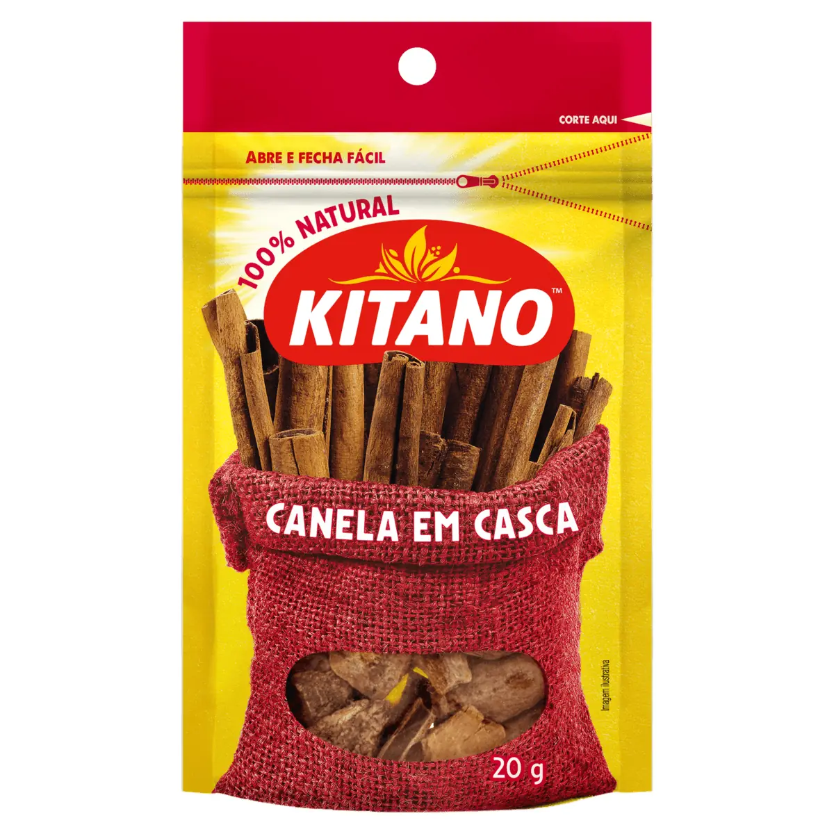 Canela Em Casca Kitano Pacote 20g