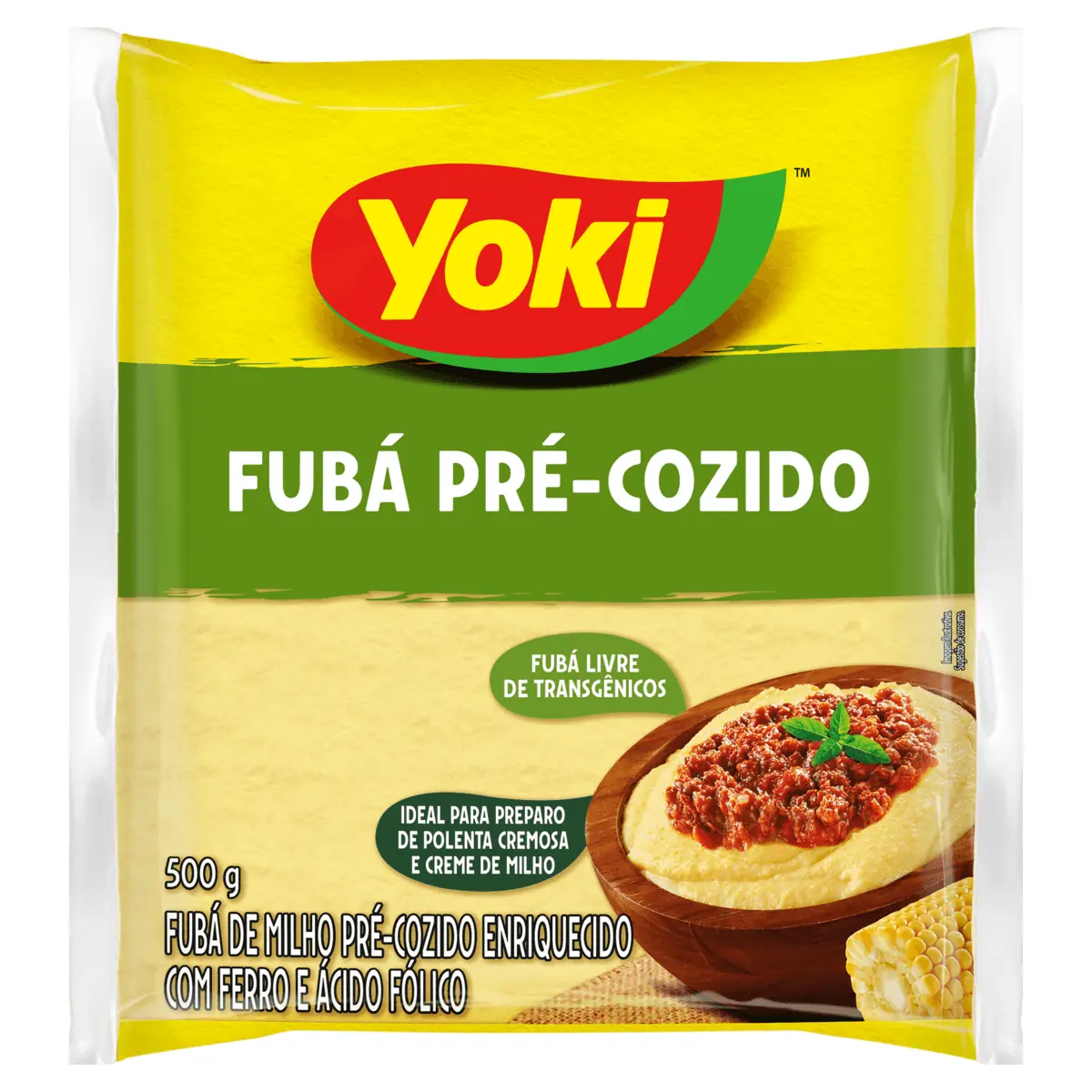 Fubá Pré Cozido YOKI Pacote 500g