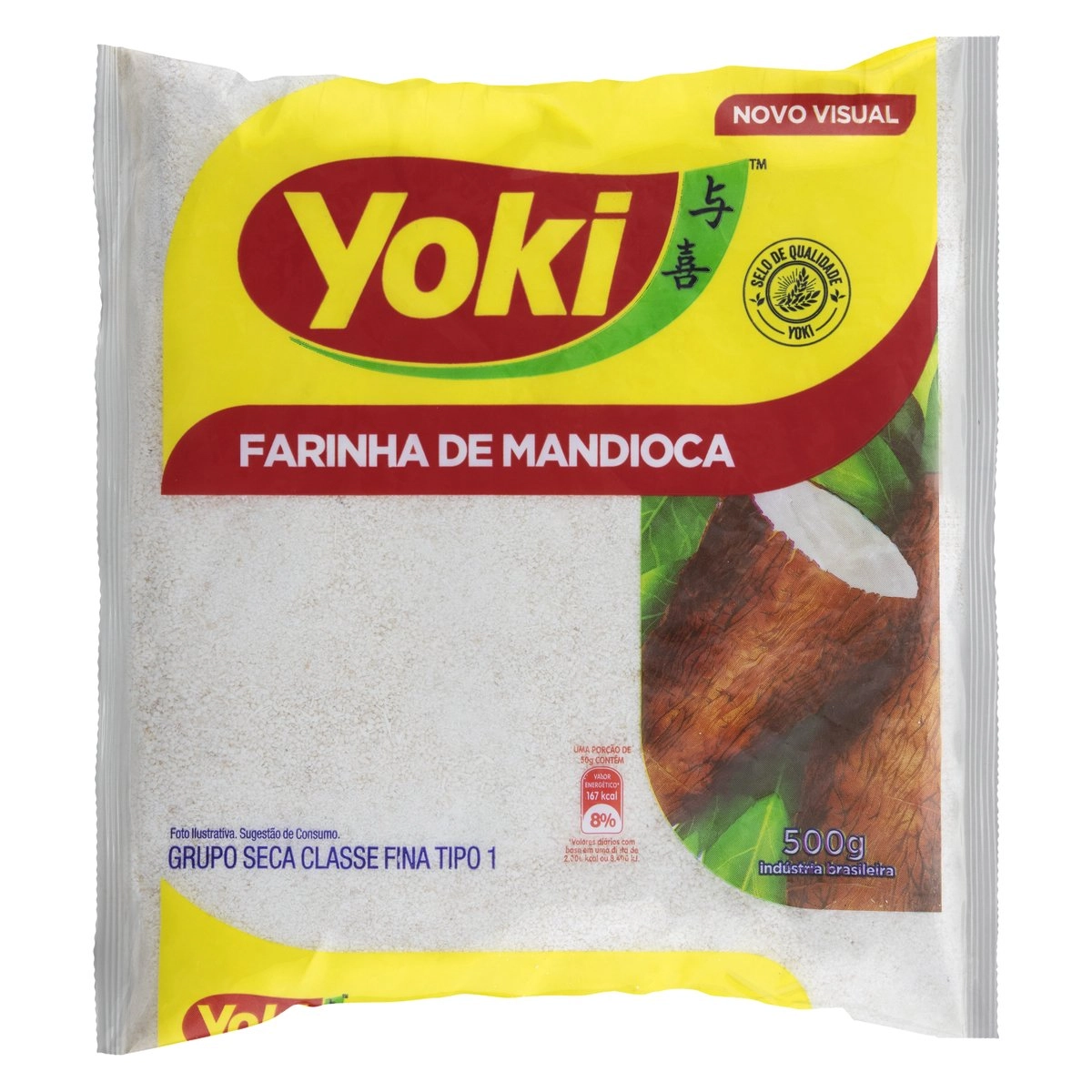 Farinha de Mandioca Crua YOKI Pacote 500g